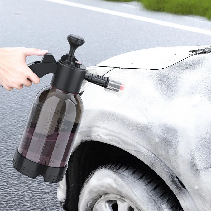Transform Your Car Cleaning Experience with the 2L Hand Pump Foam Sprayer - High Pressure Foam Washer for Effortless Car and Home Cleaning