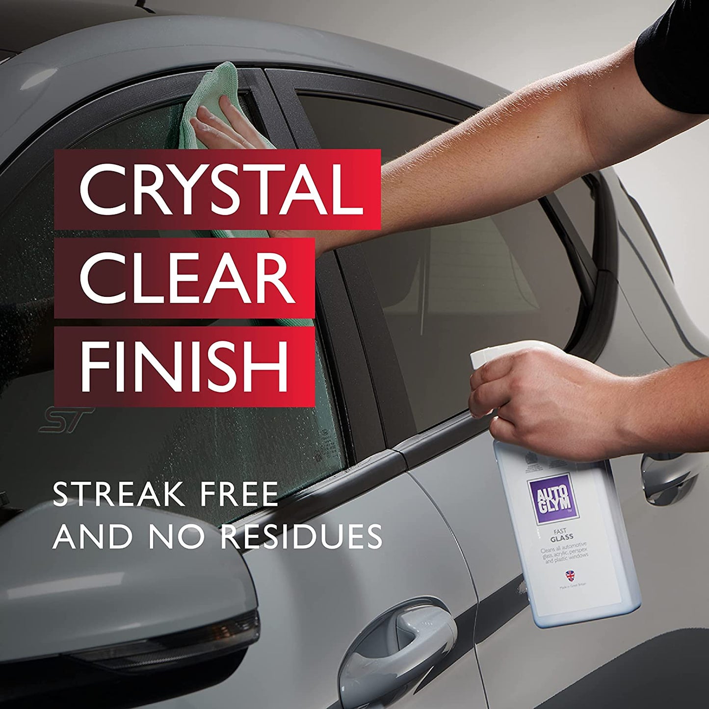Fast Glass 500ml - Ultimate Streak-Free Car Glass Cleaner for Crystal Clear Windscreens, Windows, and Mirrors
