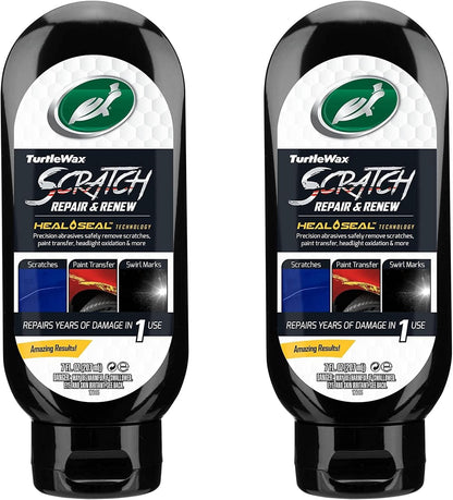 Revitalize Your Car's Finish with the 50935 Scratch Repair & Renew 2-Pack - Ultimate Paintwork Restorer for Light Scratches, Swirls, and Water Spots with Advanced Heal & Seal Technology