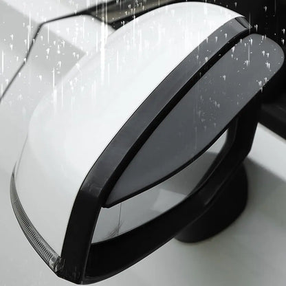 Upgrade Your Drive: Carbon Fiber Rearview Mirror Rain Guards - Anti-Glare Sun Visor Covers for Crystal Clear Vision