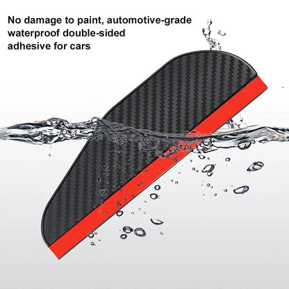 Upgrade Your Drive: Carbon Fiber Rearview Mirror Rain Guards - Anti-Glare Sun Visor Covers for Crystal Clear Vision